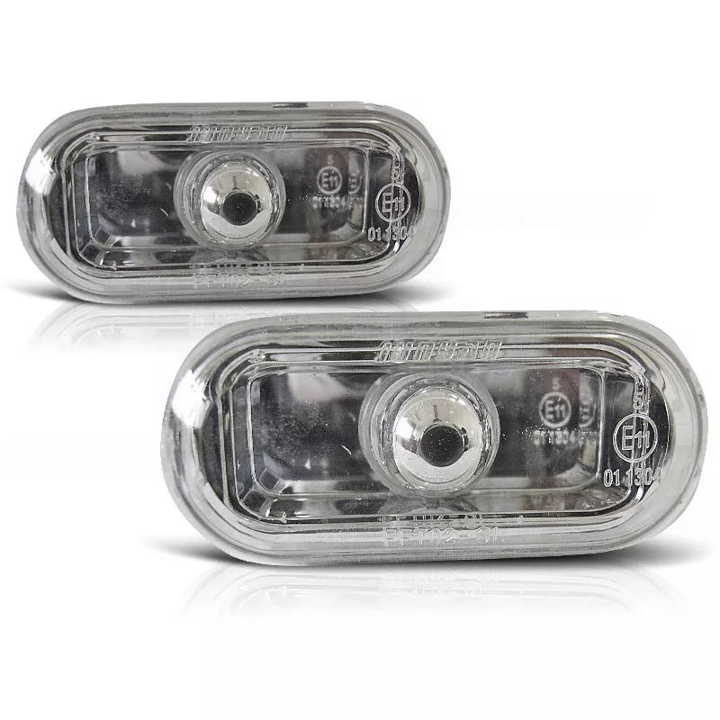 Set frecce laterali vetro cromato per Ford Fiesta MK6 / C-Max / Focus MK2 02-08