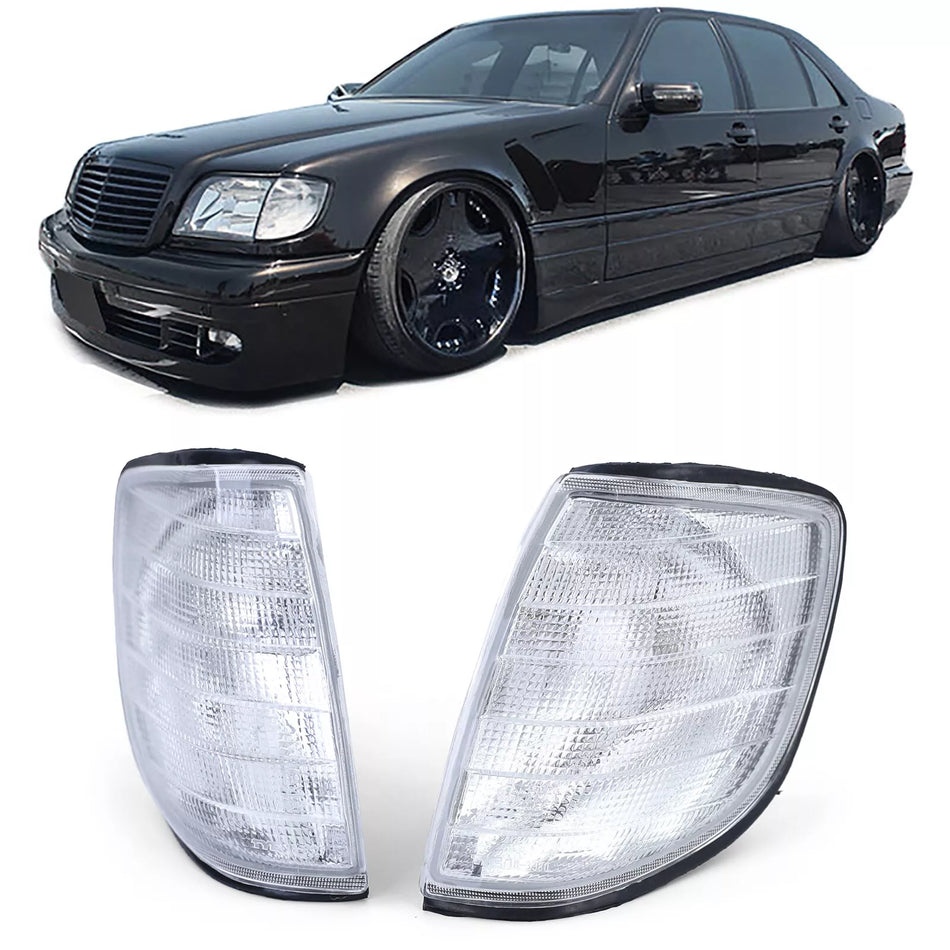 Frecce Bianco Sinistro Destra Coppia per Mercedes Classe S W140 91-94