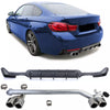 Diffusore posteriore carbonio + terminale look per BMW F32 F33 F36 425 428 430