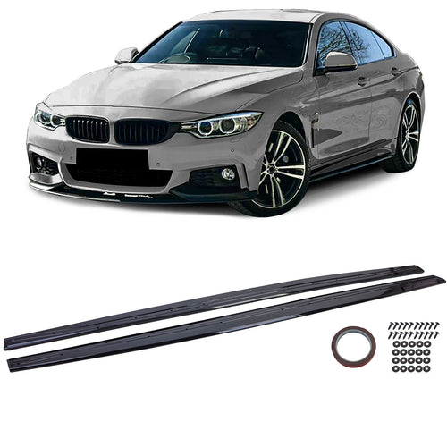 Attacco minigonne laterali nero lucido per BMW Serie 4 F32 F33 F36 13-21