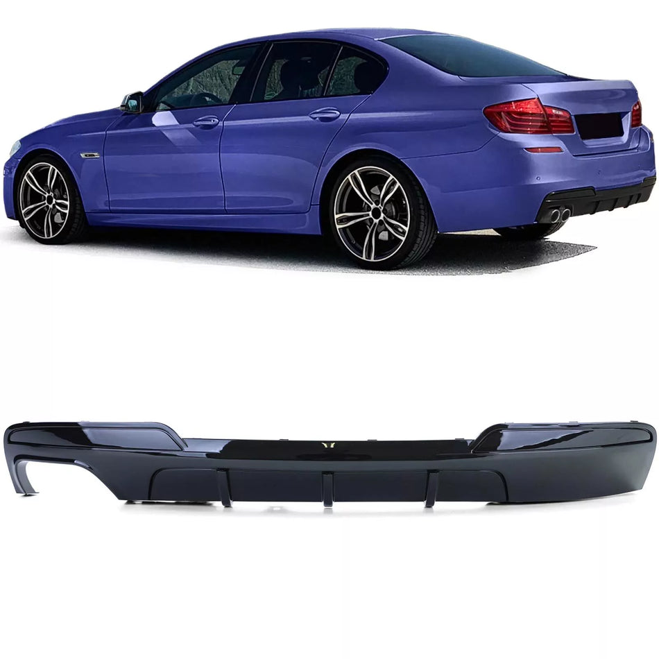 Diffusore posteriore, performance Nero, per BMW Serie 5 F10 F11 520 525 528 530