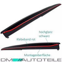 Modanature soglia Nero Lucido + pellicola per BMW F30 F31