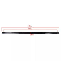 Spoiler posteriore strisce da incollare universale flessibile 1, 45 mx2 cm nero