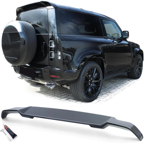 Spoiler tetto posteriore labbro nero lucido per Land Rover Defender L663 90 110