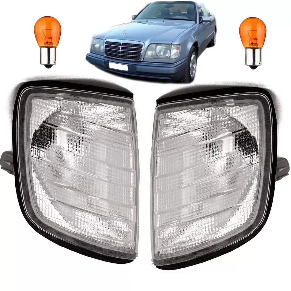Mercedes-Benz Classe E 84-95 Set Frecce Anteriore Bianco W124 S124 C124 A124