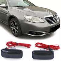 Frecce Laterali LED Lightbar Nere per Dodge Grand Caravan 07-16 Lancia Flavia