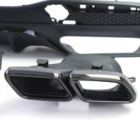 Set Diffusore Posteriore Sport + Terminali Nero per Mercedes GLS X166 15-19