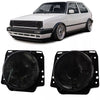 Fari H4 nero fumo scanalati + mirino per VW Golf 2 83-91