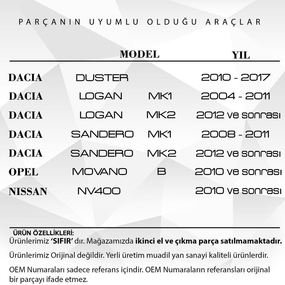 Griglia Cromata per Presa Aria Dacia Logan/Duster