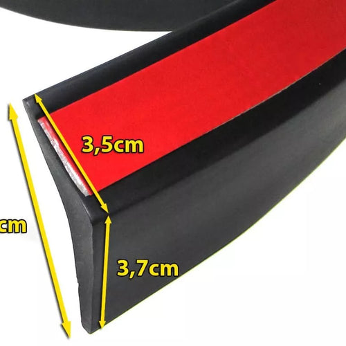 Lama Anteriore laterale soglie universale flessibile 2, 5 mx6, 5 cm nero