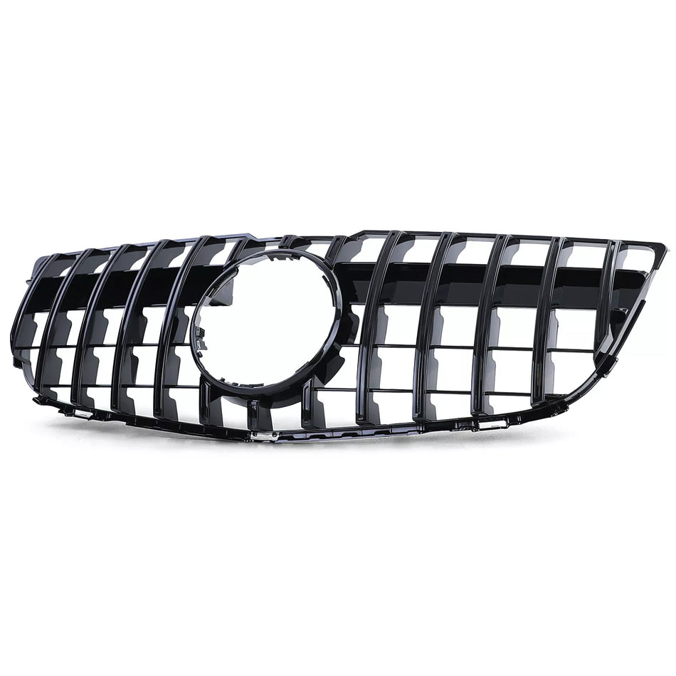 Griglia radiatore sportiva nera lucida per Mercedes GLK X204 Facelift 12-15