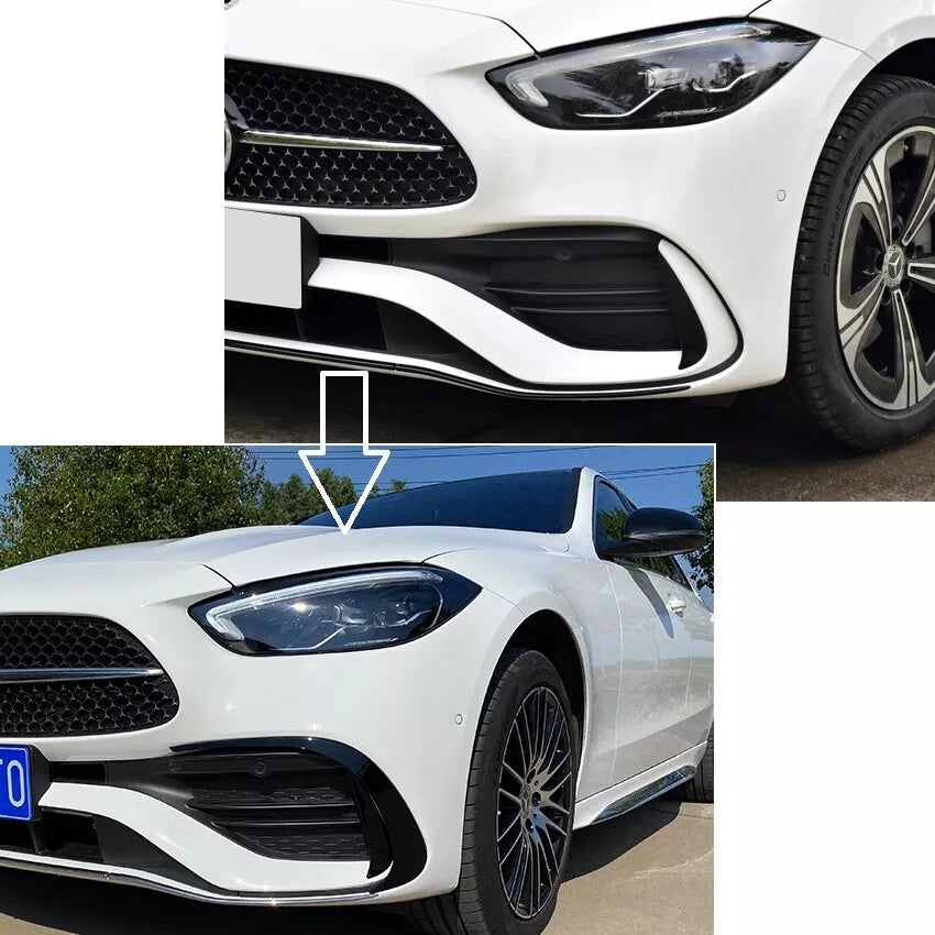 per MERCEDES W206 S206 C AMG LINE ANTERIORE AERO FLAPS SPOILER