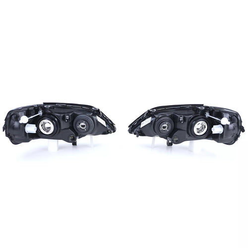 Fari vetro trasparente nero per Opel Astra G 97-04