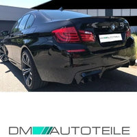 Diffusore posteriore convers. 4 tubi Nero Opaco per BMW Serie 5 F10 F11 M5
