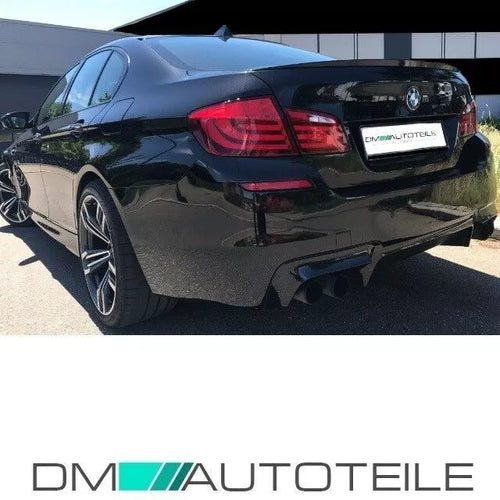 Diffusore posteriore convers. 4 tubi Nero Opaco per BMW Serie 5 F10 F11 M5