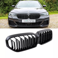 Griglia Sportiva doppia barra nera per BMW G30 G31 LCI senza fotocamera frontale