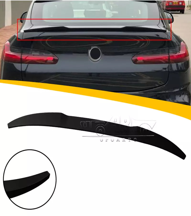 Spoiler Posteriore Nero Lucido +3M per BMW X4 G02 anche M
