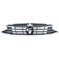 Griglia radiatore nera + barre cromate per Vw Passat B8 3G Facelift 2019-2023