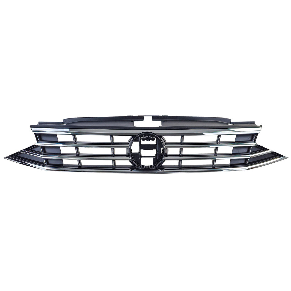 Griglia radiatore nera + barre cromate per Vw Passat B8 3G Facelift 2019-2023