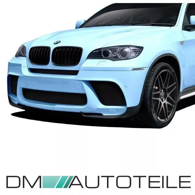 Griglia a doppia barra + SET griglia lucida nera per BMW E70 X5 E71 X6 M
