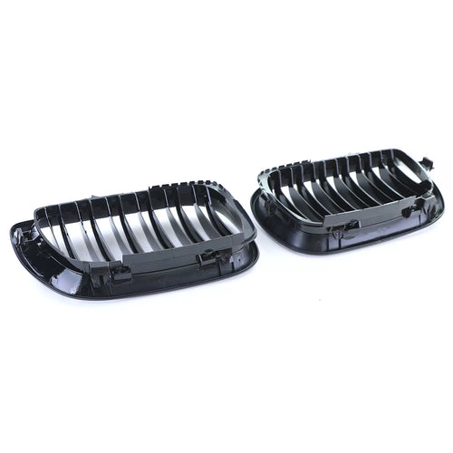 Griglia Sport doppia barra prestazioni lucida adatta, per BMW Serie 3 E46 01-05