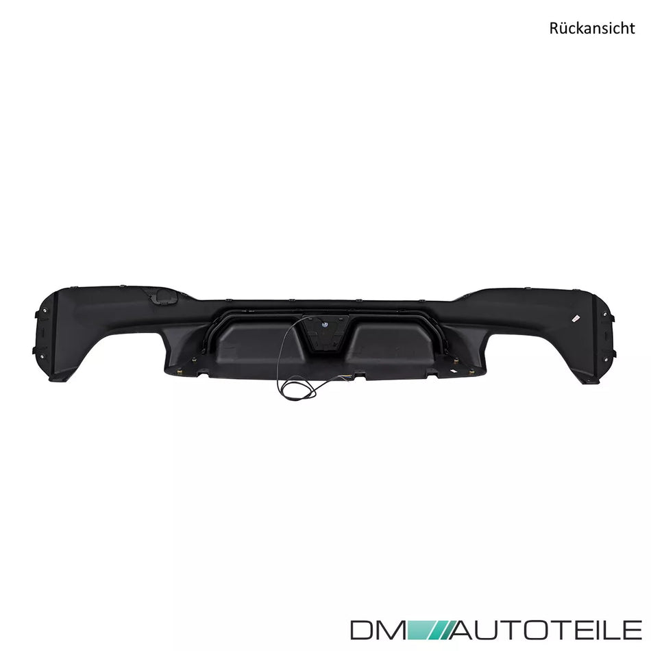 Evo diffusore posteriore Nero Lucido + luce LED Race per BMW G30 G31 M non CS M5