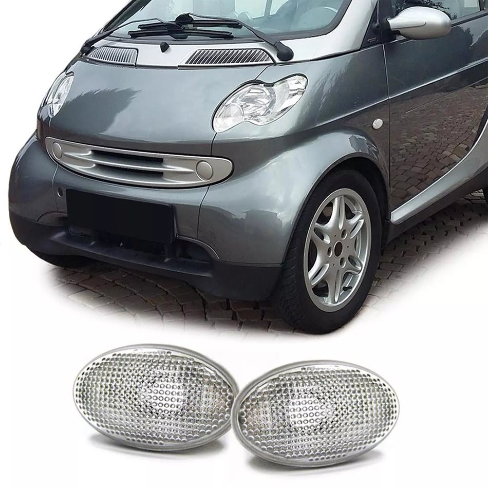 Coppia frecce laterali bianche per Mercedes Classe A W168 97-04 Smart 450