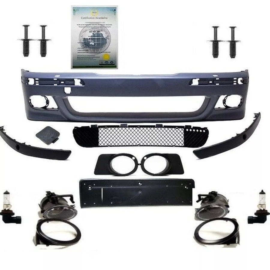 PARAURTI anteriore per SRA PDC nebbia +SET DI MONTAGGIO per BMW E39 tranne M5 M