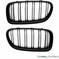 DM Nightvision set Griglia Nero Lucido doppio ponte per BMW F10 F11
