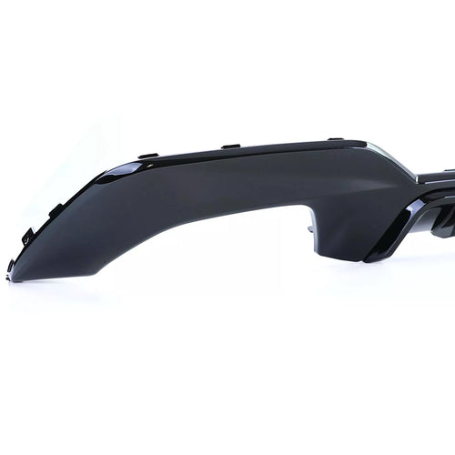 Diffusore posteriore lucido + terminali 340 look per BMW Serie 3 G20 G21 320 330