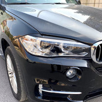 Mascherine fari malocchio nero lucido per BMW X5 F15 & X6 F16 2013-2018
