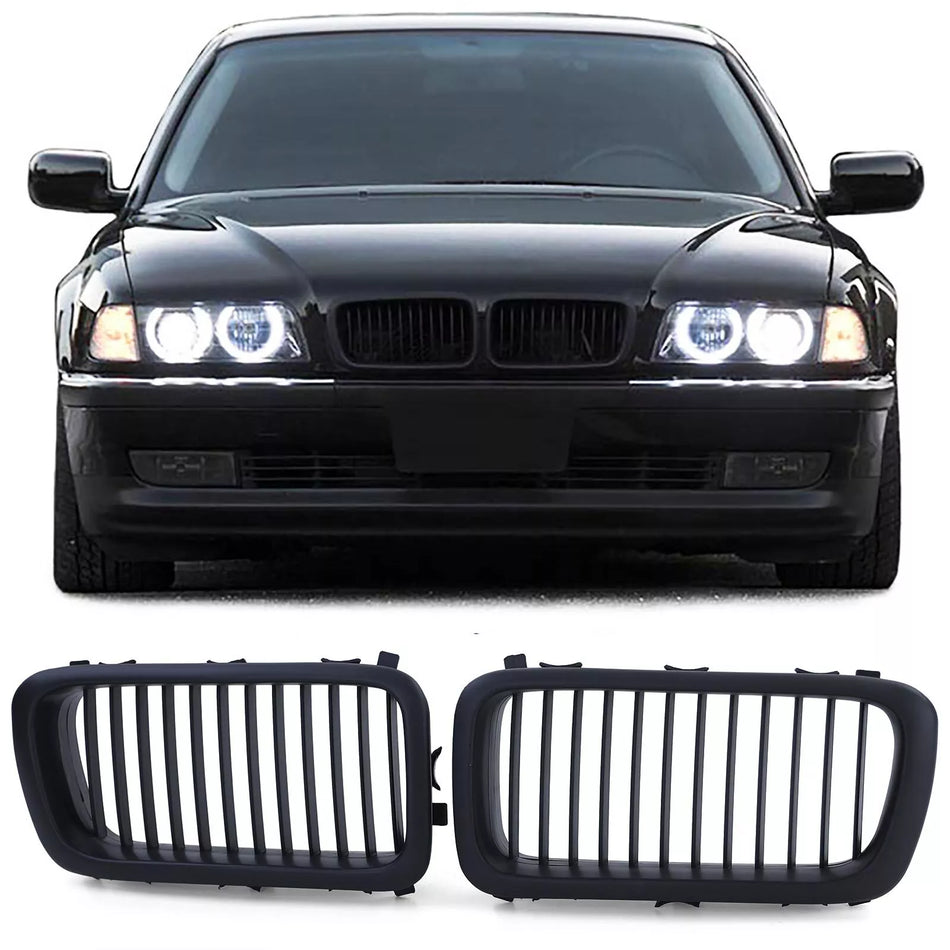 Griglia radiatore Sport Performance nera opaca adatta per BMW Serie 7 E38 94-01