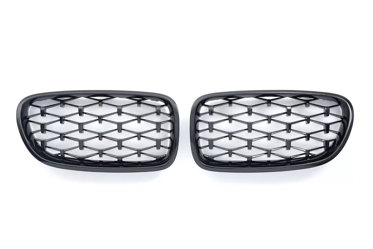 per BMW SERIE 5 F10 F11 GRIGLIA RADIATORE DIAMANTE NERO LUCIDO