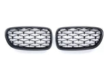 per BMW SERIE 5 F10 F11 GRIGLIA RADIATORE DIAMANTE NERO LUCIDO