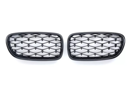 per BMW SERIE 5 F10 F11 GRIGLIA RADIATORE DIAMANTE NERO LUCIDO