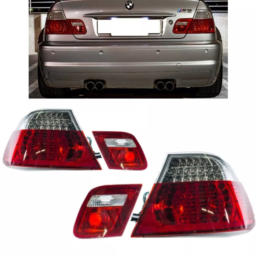 Set LUCI POSTERIORI LED Coupe rosso bianco per BMW E46 99-03 non M3 lifting