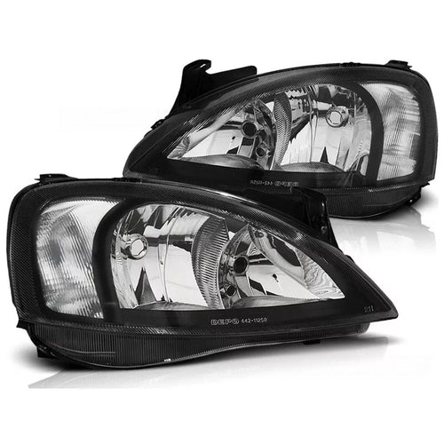 Fari vetro per Opel Corsa C 2000-2006 Nero