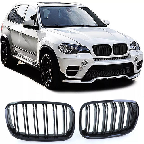 Griglia Sport doppia barra prestazioni lucida adatta, per BMW X5 E70 X6 E71