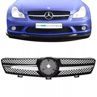 Griglia lucida Nero cromo per CLS C219 W219 04-08 no AMG