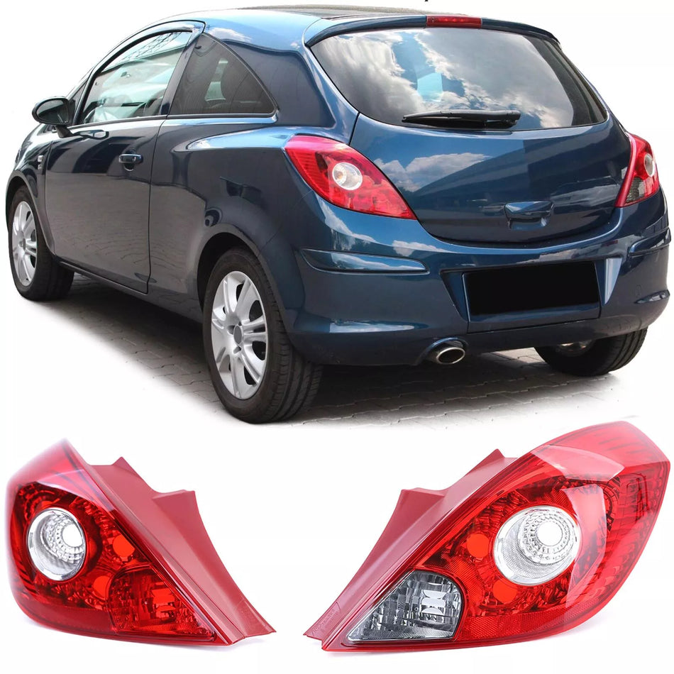 Coppia Fanali Posteriori Sinistri Destra per Opel Corsa D 3 Porte 06-14