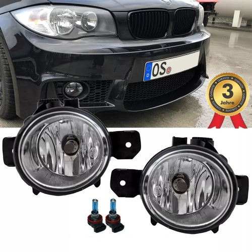 Fendinebbia vetro cromato + H11 per BMW Serie 1 E81 E82 E87 E88 X1 E84 X5 E70