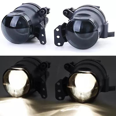 Proiettore fendinebbia con lente nero fumo adatto per BMW Serie 3 E90 E91