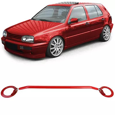 Barra alluminio rossa anteriore 3 pezzi regolabile VW Golf 3 Vento Passat 35i