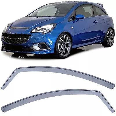 Deflettori Antivento Antipioggia Nero Smoke Opel Corsa D 06-14 E 14-19 3 Porte