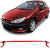 Barra alluminio rossa anteriore 3 pz regolabile, per Peugeot 206 + CC SW 98-08