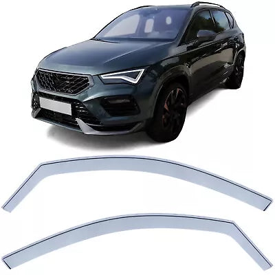 Deflettori Antivento Antivento Nero Smoke, per Cupra Ateca dal 18