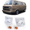 Coppia frecce bianche sinistra destra VW T3 bus scatola furgone pianale 79-92