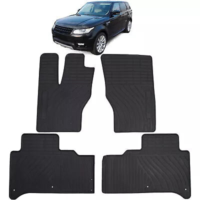 Tappetini Auto Gomma Nero Premium Set per Range Rover Sport L494 2013-2017