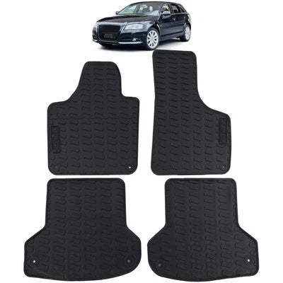 Tappetini auto in gomma neri set premium per Audi A3 8P 2003-2013