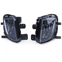 Fendinebbia vetro trasparente nero fumo per VW Golf VI 6 GTI GTD 08-11